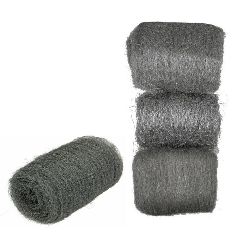 Staalwol set - 9-delig - grof/middel/fijn - schuurspons -