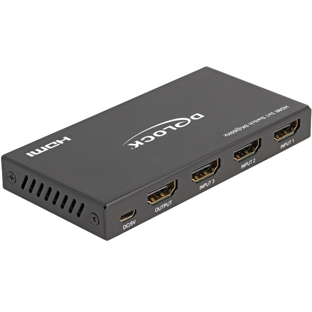 DeLOCK HDMI Switch 3x HDMI in to 1x 8k 60 Hz hdmi switch