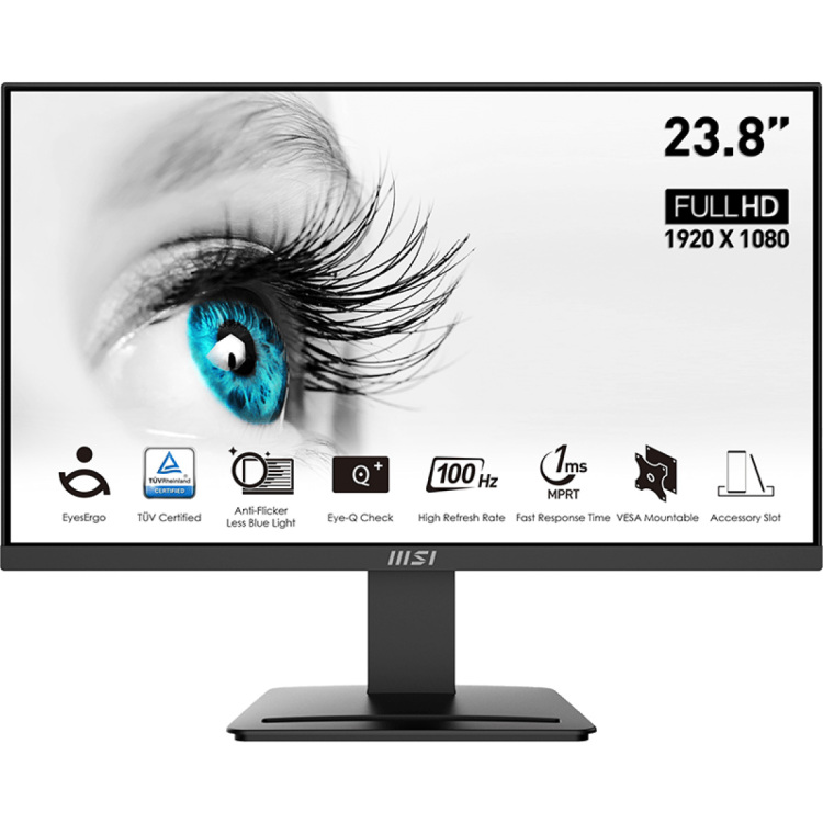 MSI PRO MP2412 ledmonitor 1x HDMI, 1x DisplayPort