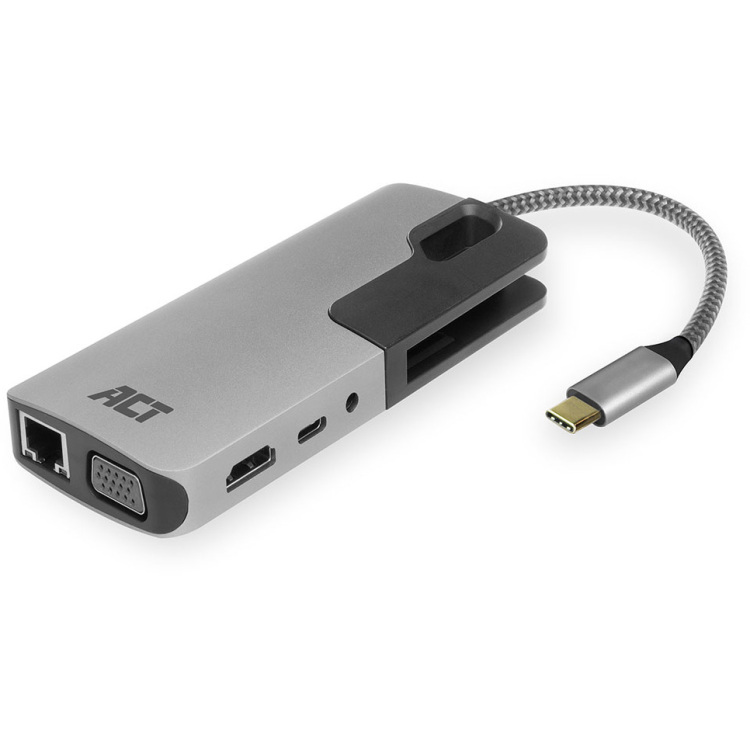 ACT Connectivity USB-C docking station dockingstation 4K, USB-C, HDMI, VGA, LAN