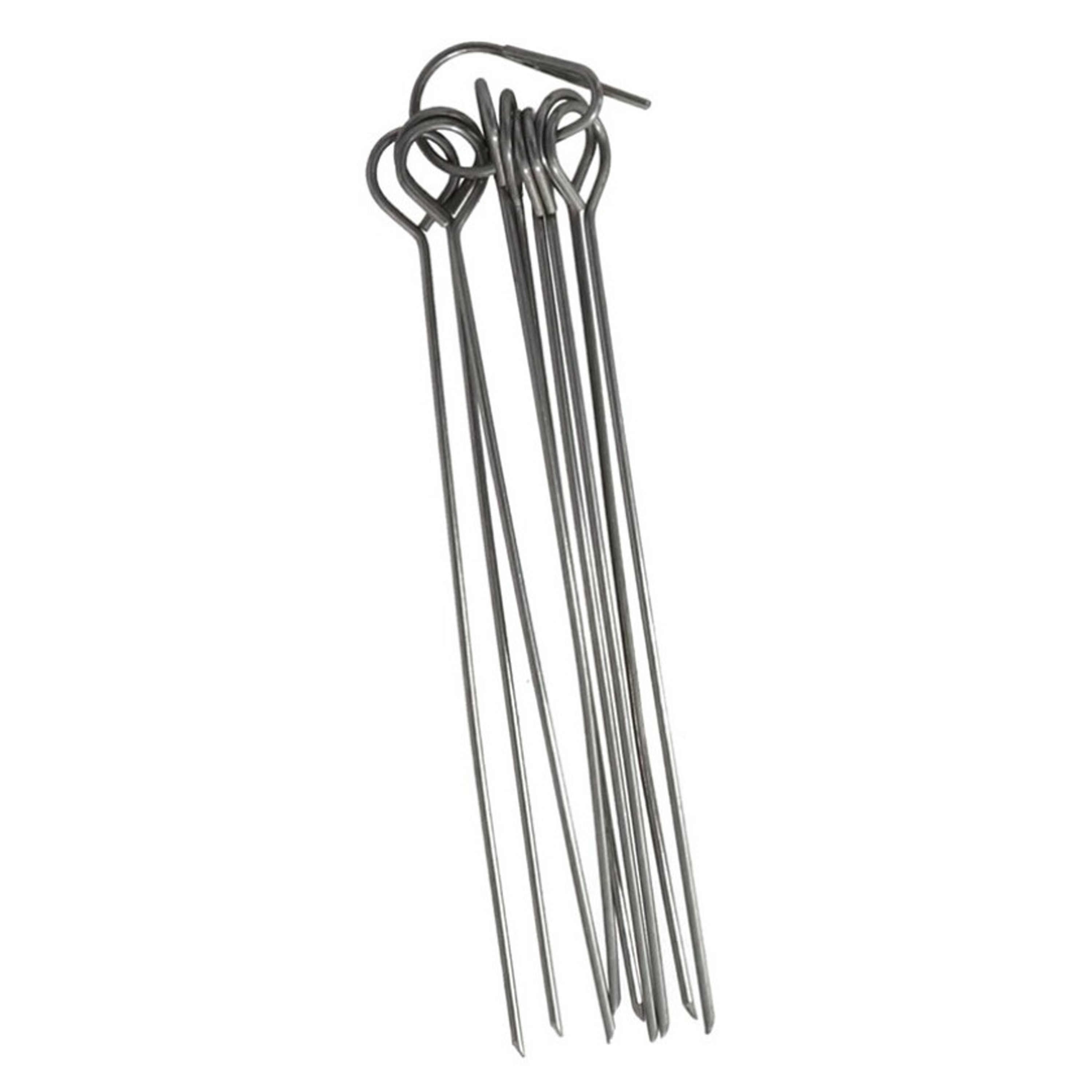 Barbecue spiesjes/vleespennetjes - 40x - rvs - 10 cm -