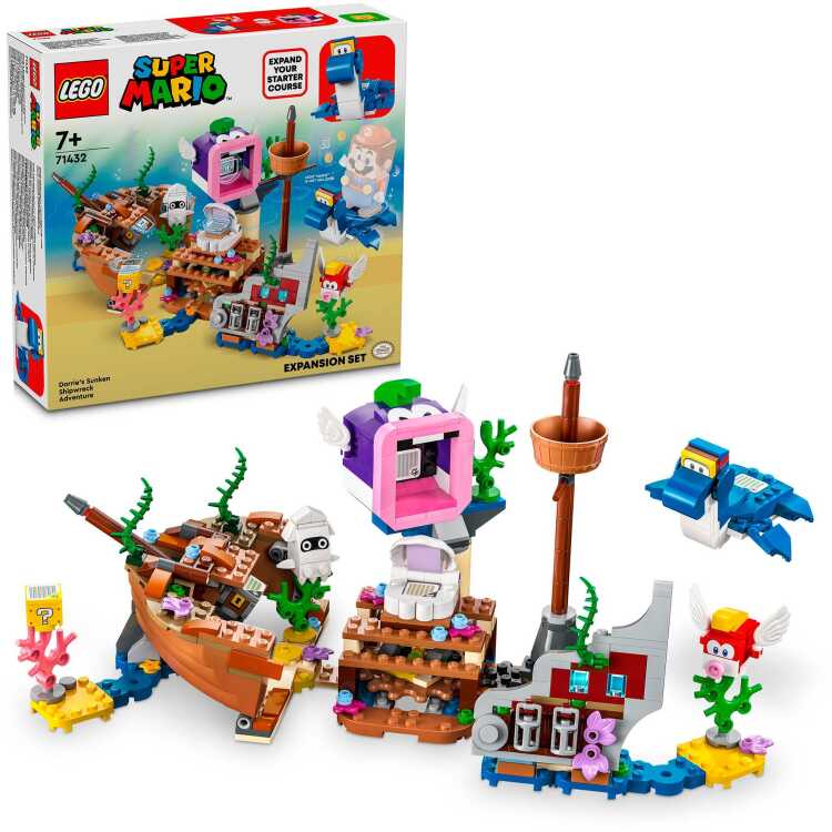 LEGO Super Mario - Uitbreidingsset: Dorries gezonken scheepswrak constructiespeelgoed 71432