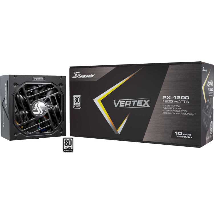 Seasonic Vertex PX-1200, 1200W voeding 3x PCIe, kabelmanagement