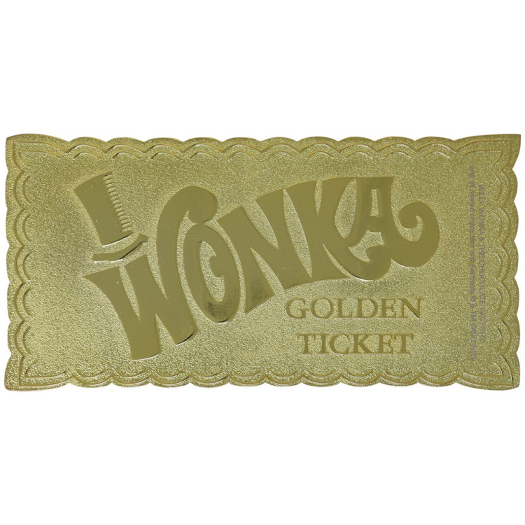 Diverse Charlie and the Chocolate Factory: Willy Wonka Collector's Edition Golden Ticket Replica decoratie