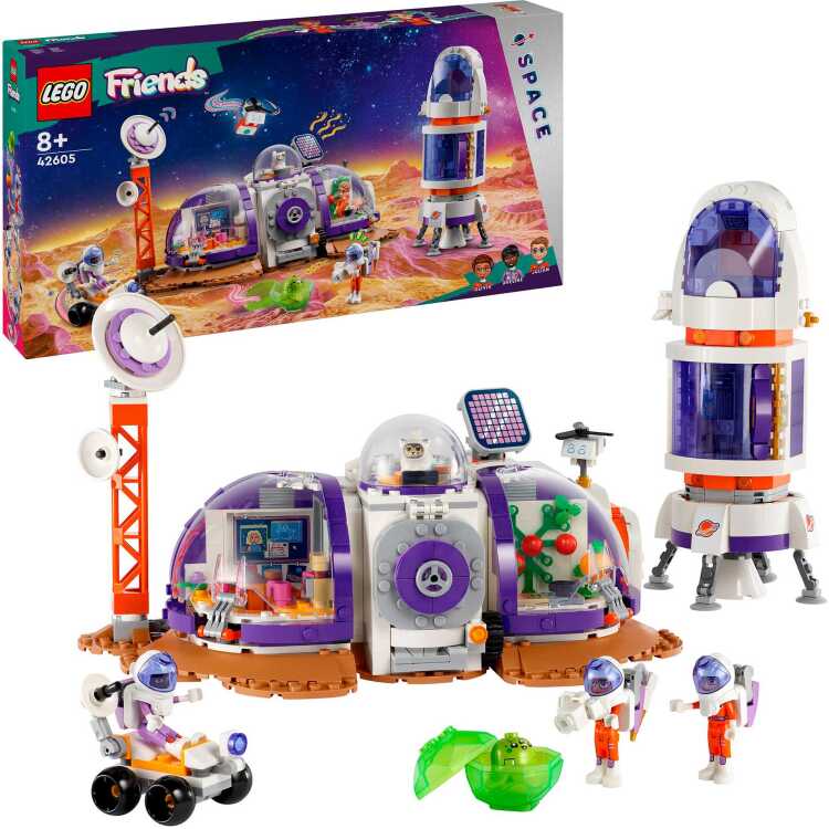 LEGO Friends - Ruimtebasis op Mars en raket constructiespeelgoed 42605