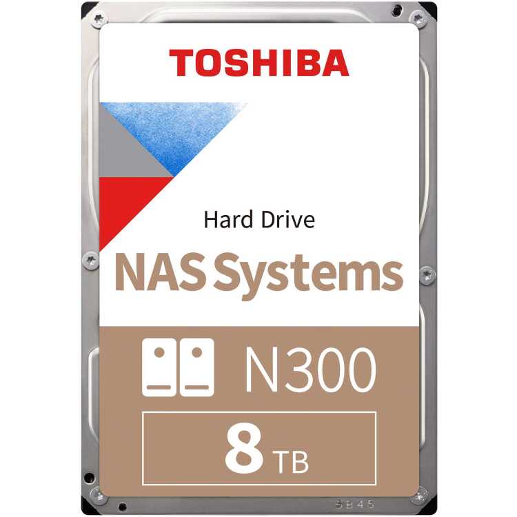 Toshiba N300 8 TB harde schijf SATA/600, 24/7