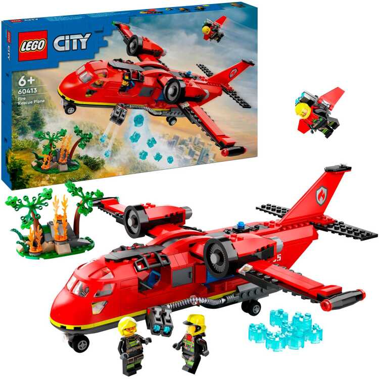 LEGO City - Brandweervliegtuig constructiespeelgoed 60413