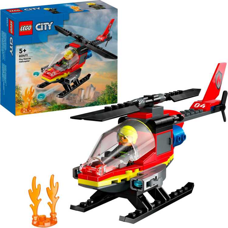 LEGO City - Brandweerhelikopter constructiespeelgoed 60411