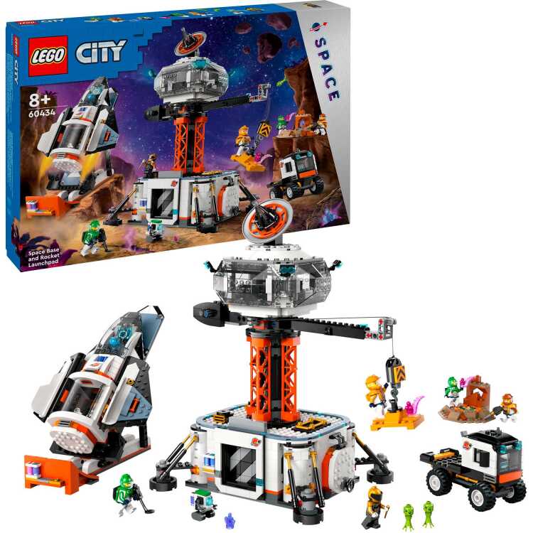 LEGO City - Ruimtebasis en raketlanceringsplatform constructiespeelgoed 60434
