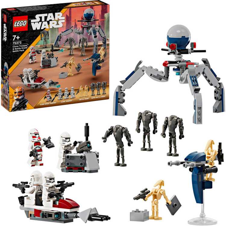 LEGO Star Wars - Clone Trooper & Battle Droid Battle Pack constructiespeelgoed 75372