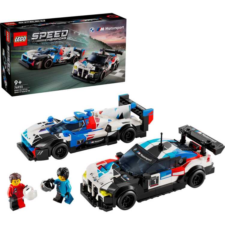 LEGO Speed Champions - BMW M4 GT3 & BMW M Hybrid V8 racewagens constructiespeelgoed 76922