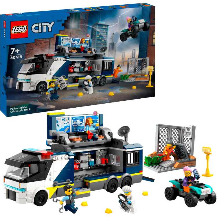 LEGO City - Politielaboratorium in truck constructiespeelgoed 60418