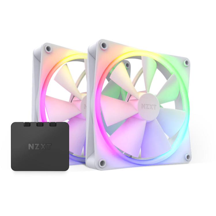 NZXT F140 RGB Core Twin pack case fan 2 stuks, Incl. RGB controller