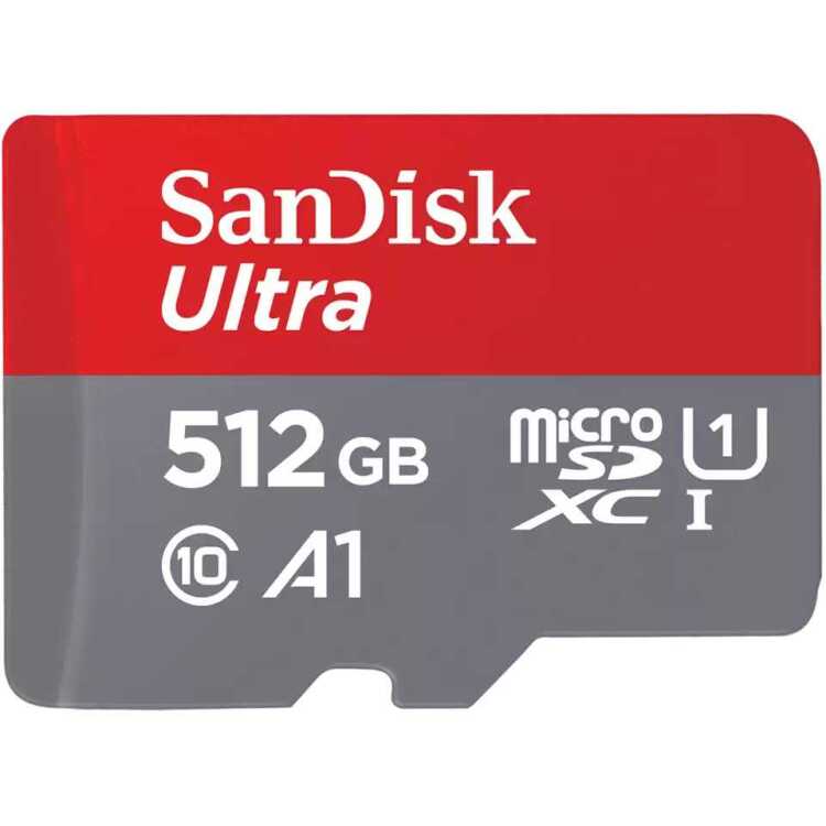 SanDisk Ultra 512 GB microSDXC geheugenkaart UHS-I U1, Class 10, A1