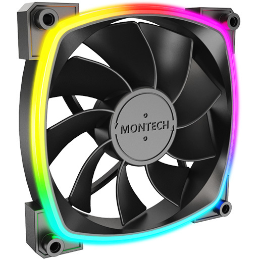 Montech RX120 PWM case fan 4-pin PWM + 3-pin ARGB