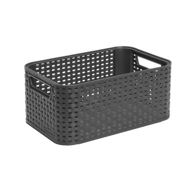 Curver style opbergmand 6L -antraciet - 28,5x19,4x13 cm - Leen Bakker