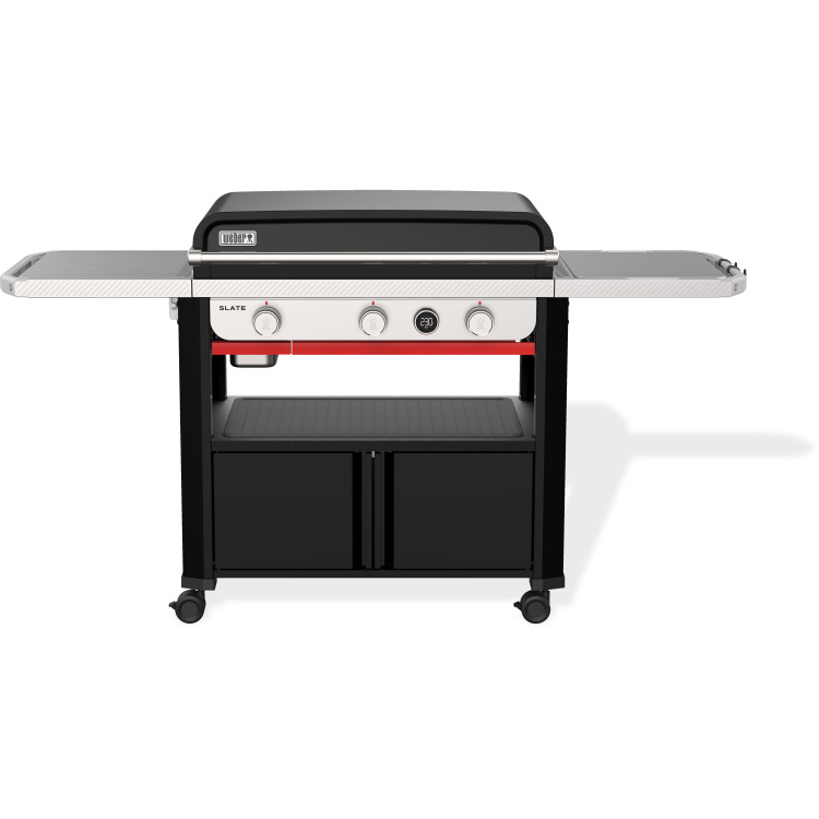 Weber SLATE GPD Premium Stand-up Griddle 76 cm Plancha gasbarbecue barbecue 3 branders | opklapbare zijtafels | kastruimte | 260 °C en hoger