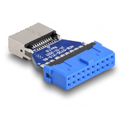DeLOCK USB 3.2 Gen 1 Adapter Pin Header female to internal Key A female adapter