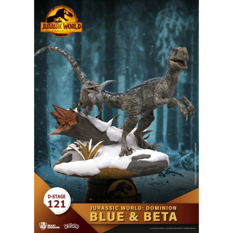 Beast Kingdom Jurassic World: Dominion - Blue and Beta PVC Diorama decoratie