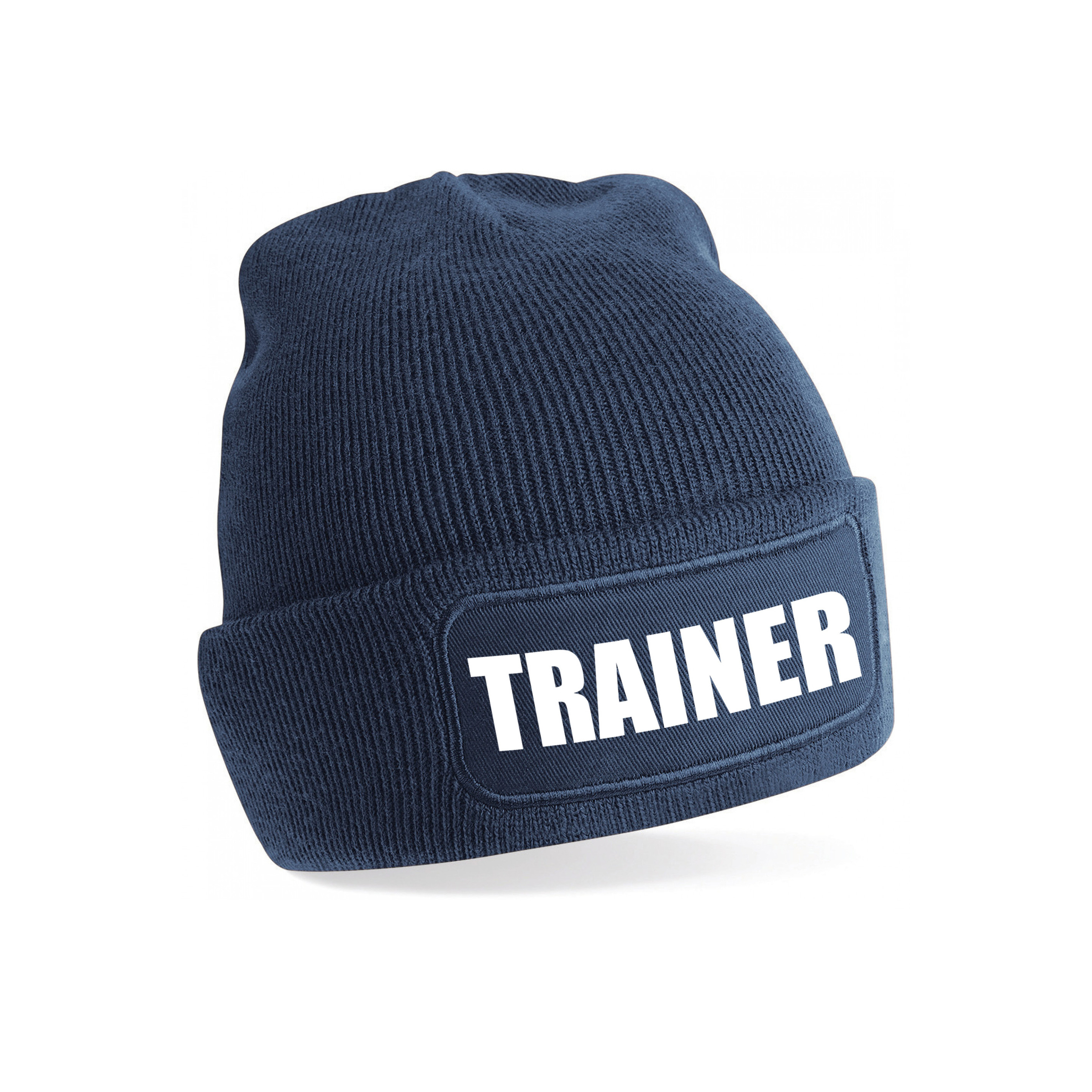 Trainer muts voor volwassenen - navy - trainer - wintermuts - beanie - one size - unisex One size -