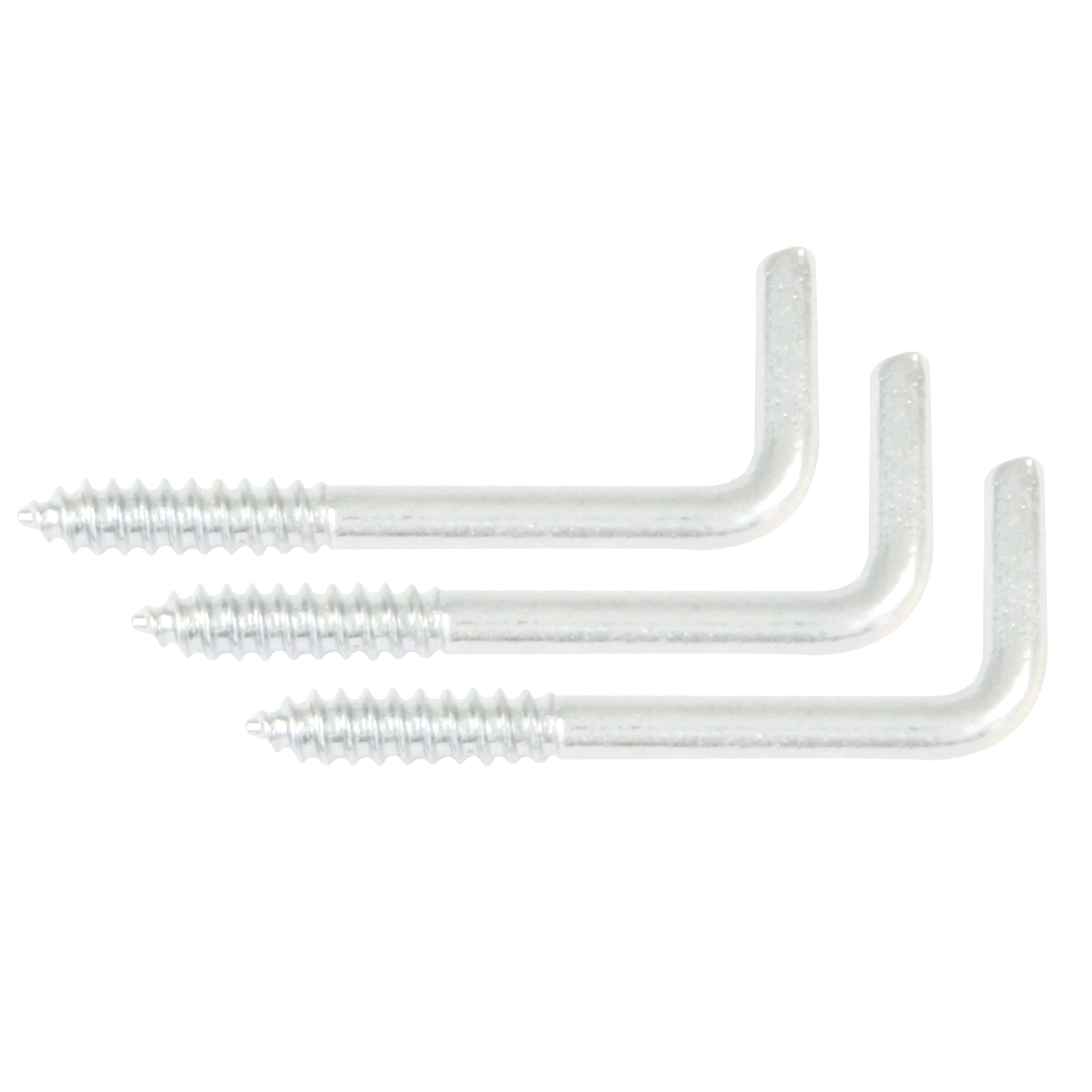 AMIG Schroefhaken - 30x - staal - 40 mm - wit - DHZ ijzerwaren - A merk kwaliteit -