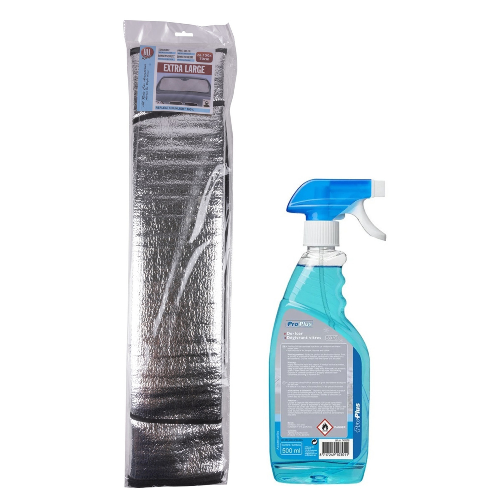 Ruitenontdooier spray - voor auto - 500 ml - antivries sprays - winter/vorst - incl. anti-vorstdeken -