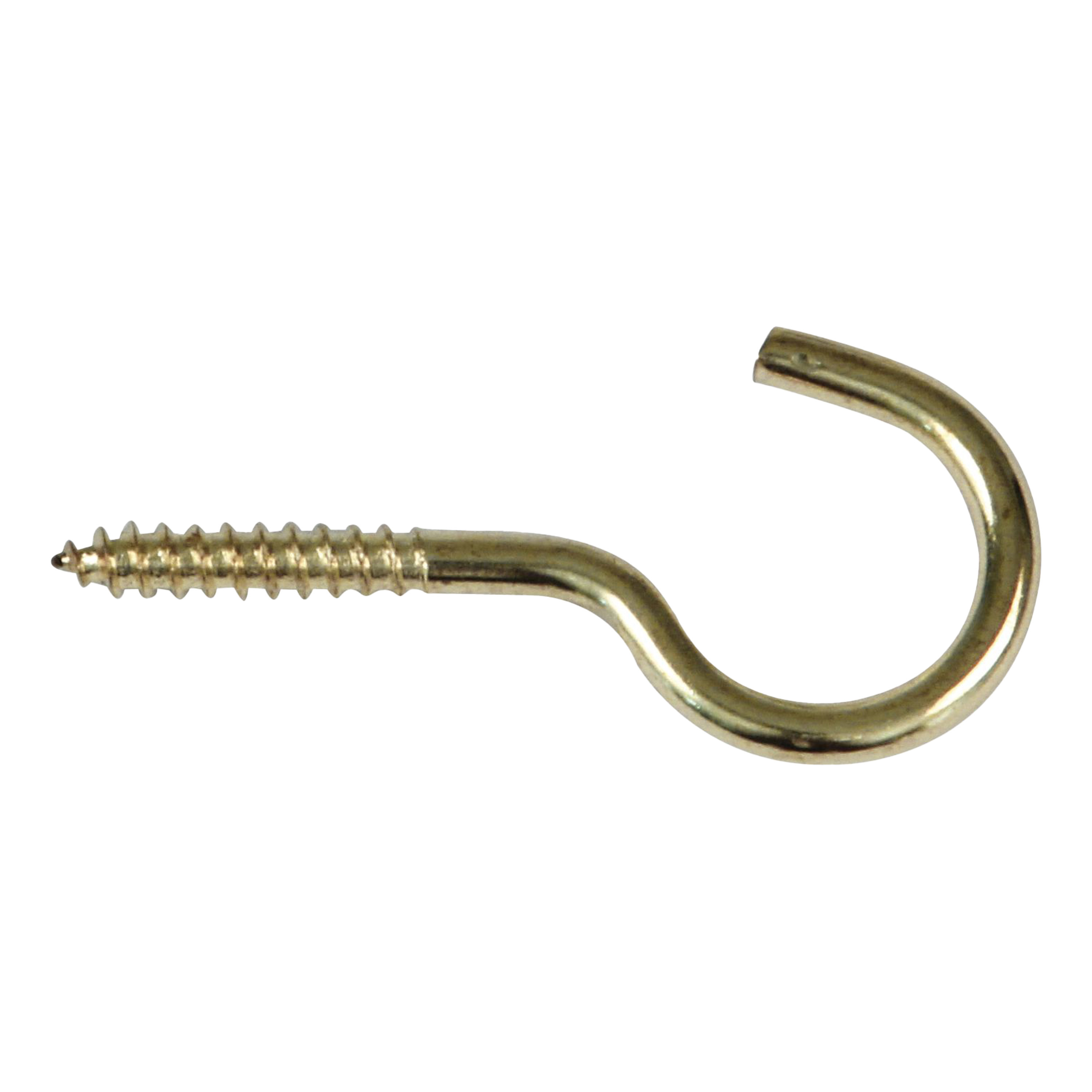 AMIG Schroefhaken - 5x - staal - 60 mm - goud - DHZ ijzerwaren - A merk kwaliteit -