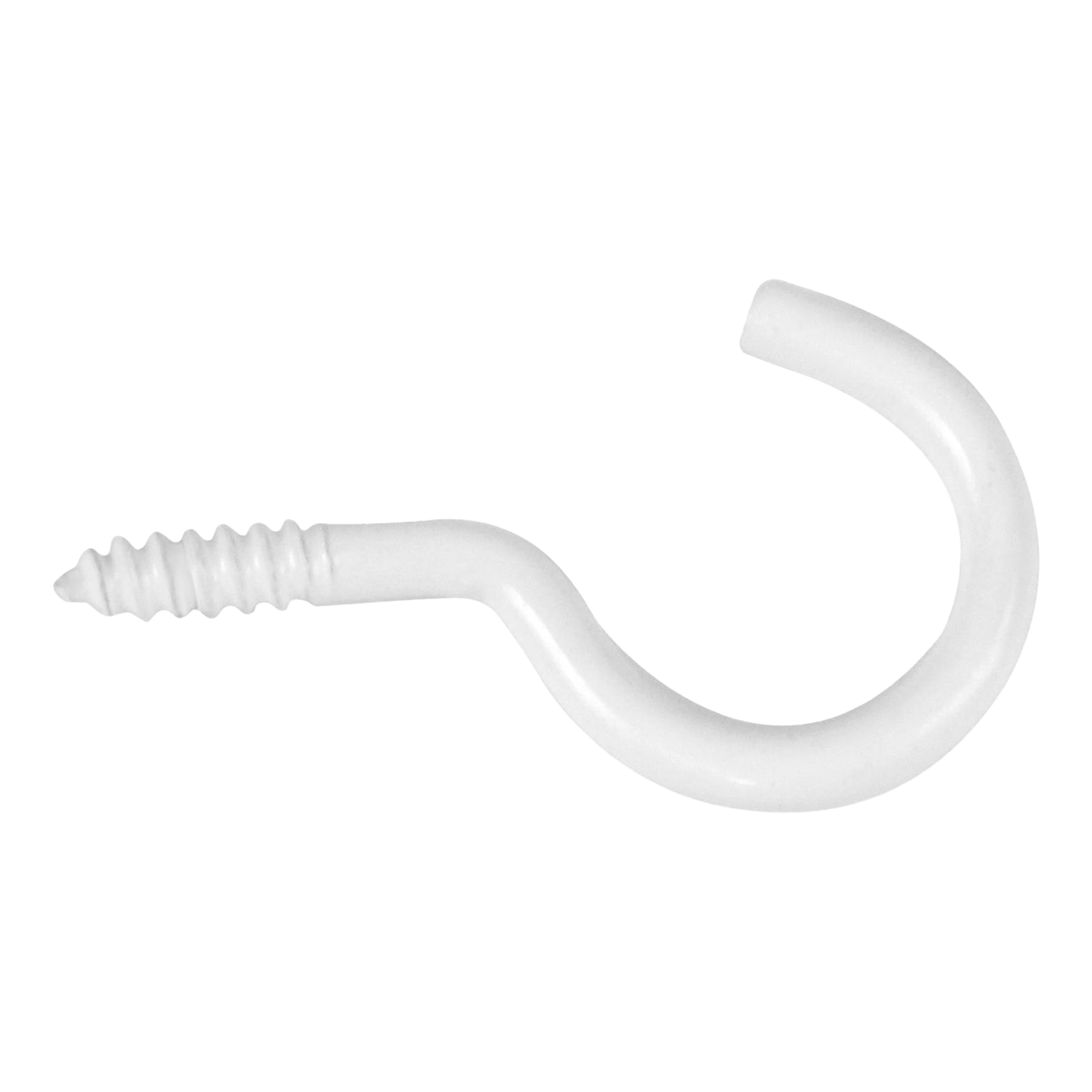 AMIG Schroefhaken - 17x - staal - 23 mm - wit - DHZ ijzerwaren - A merk kwaliteit -