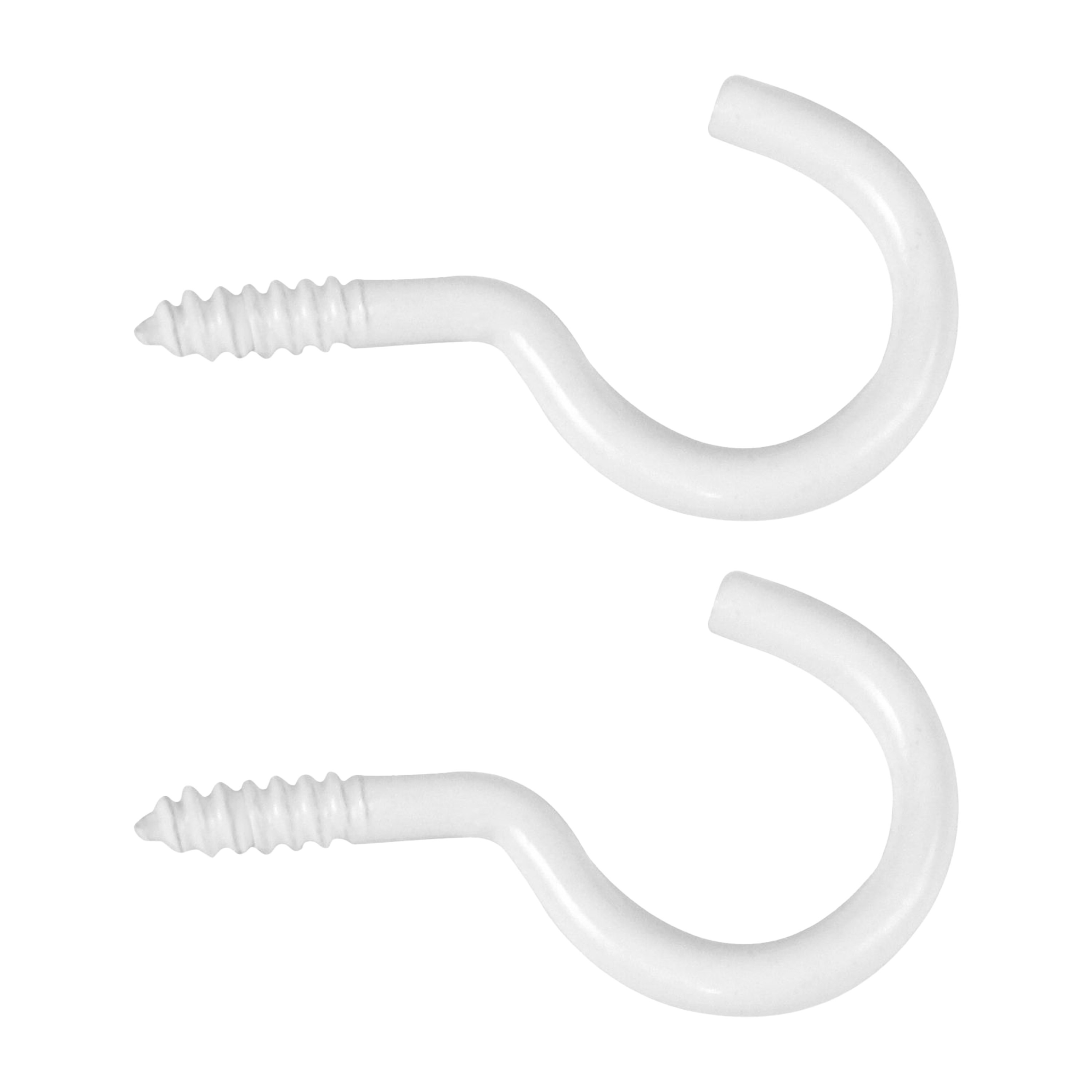 AMIG Schroefhaken - 16x - staal - 39 mm - wit - DHZ ijzerwaren - A merk kwaliteit -