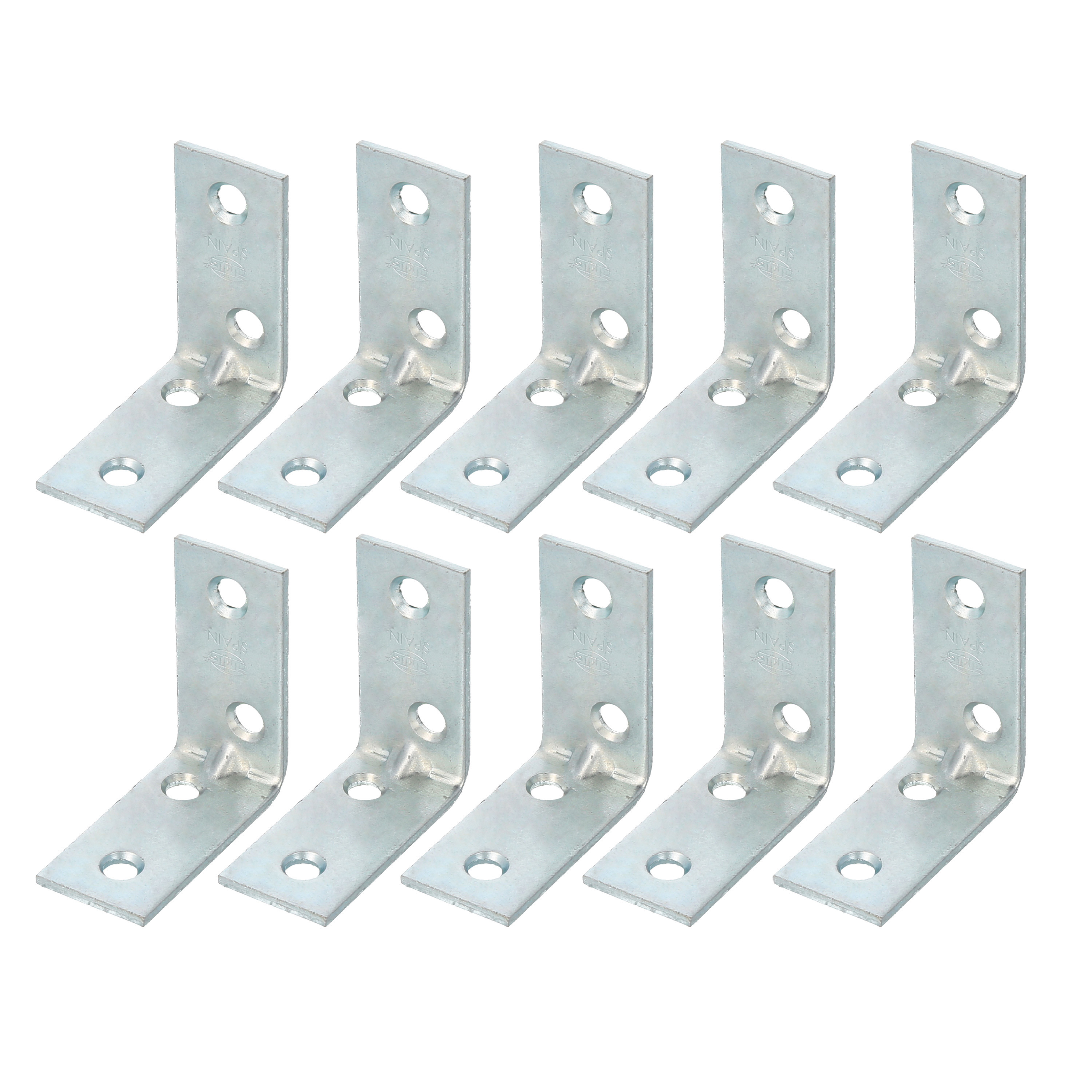 AMIG hoekankers/stoelhoeken - 32x - verzinkt staal - breedte 1.9cm - lengte 2 x 4cm -