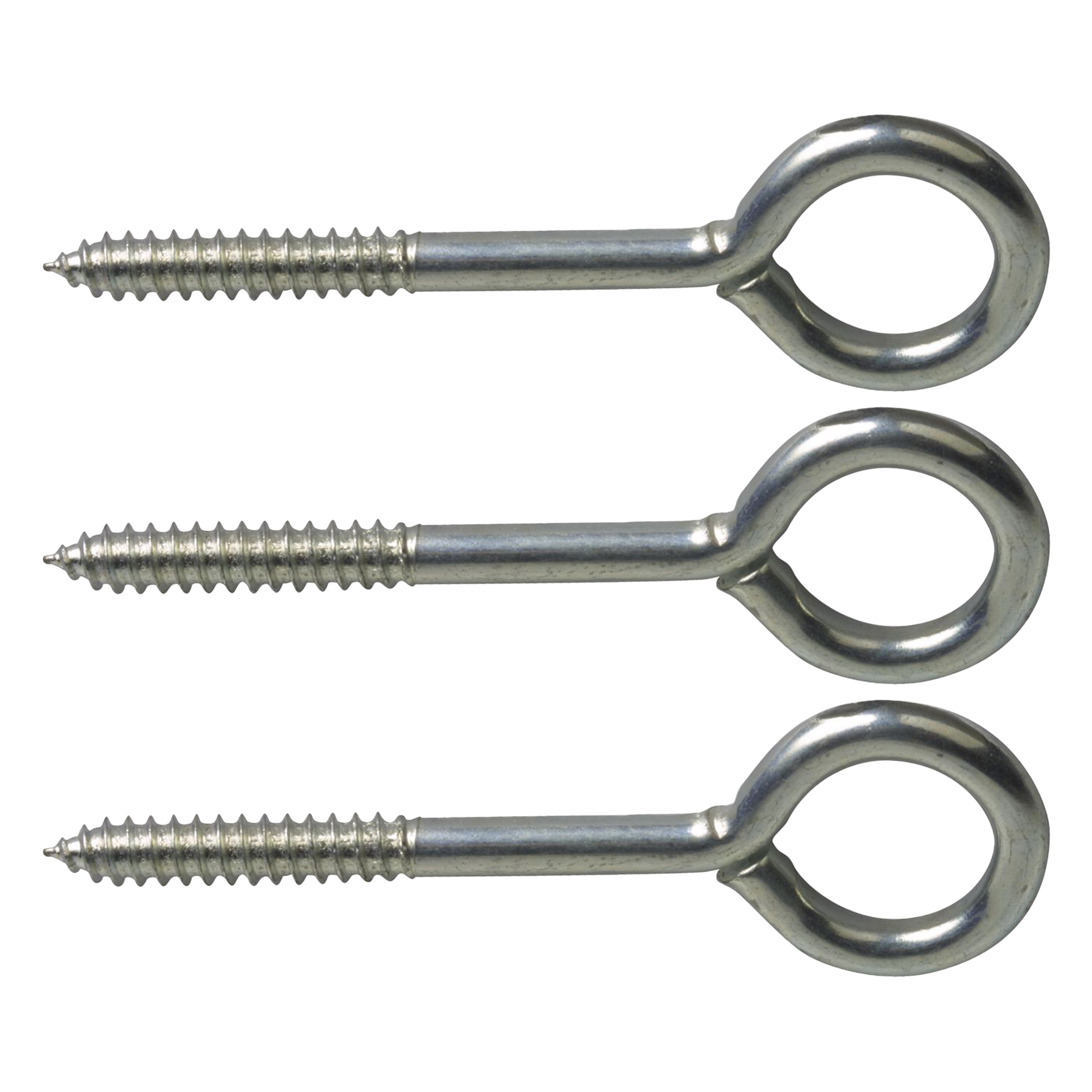 AMIG Schroefogen - 75x - staal - 30 mm - zilver - DHZ ijzerwaren - A merk kwaliteit -