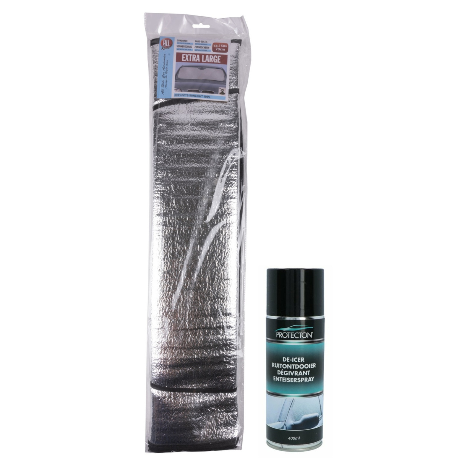 Ruitenontdooier spray - voor auto - 400 ml - antivries sprays - winter/vorst - incl. anti-vorstdeken -