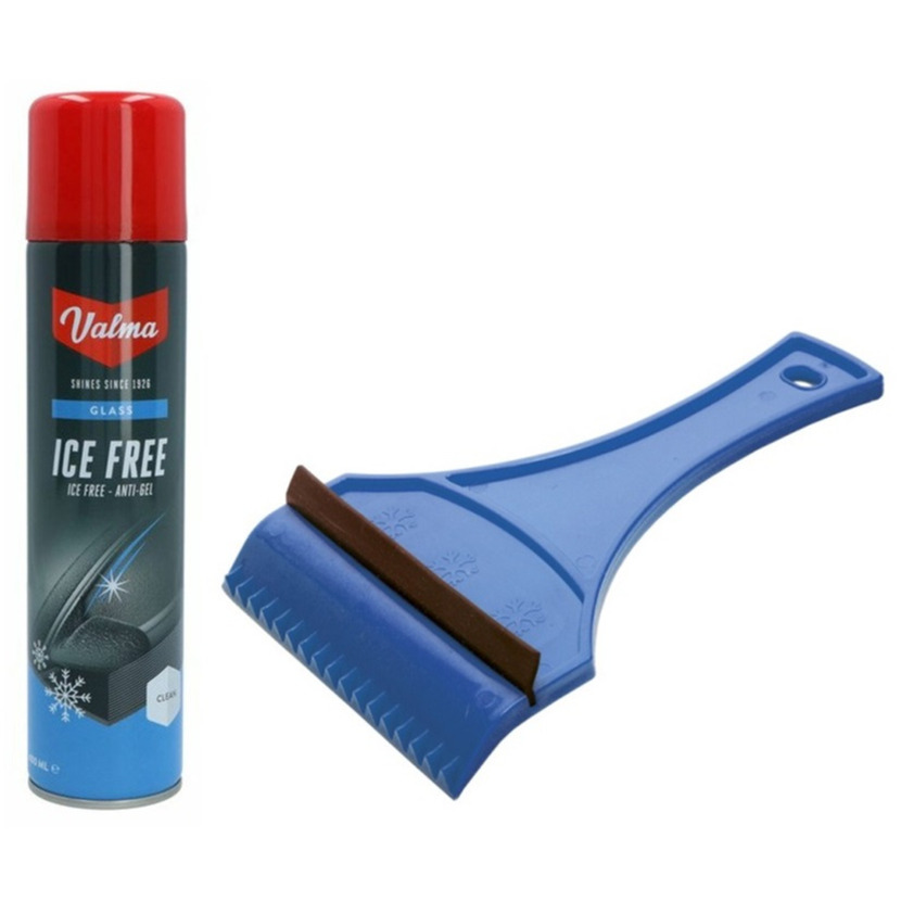 Ruitenontdooier spray - voor auto - 400 ml - antivries sprays - winter/vorst - incl. ijskrabber -