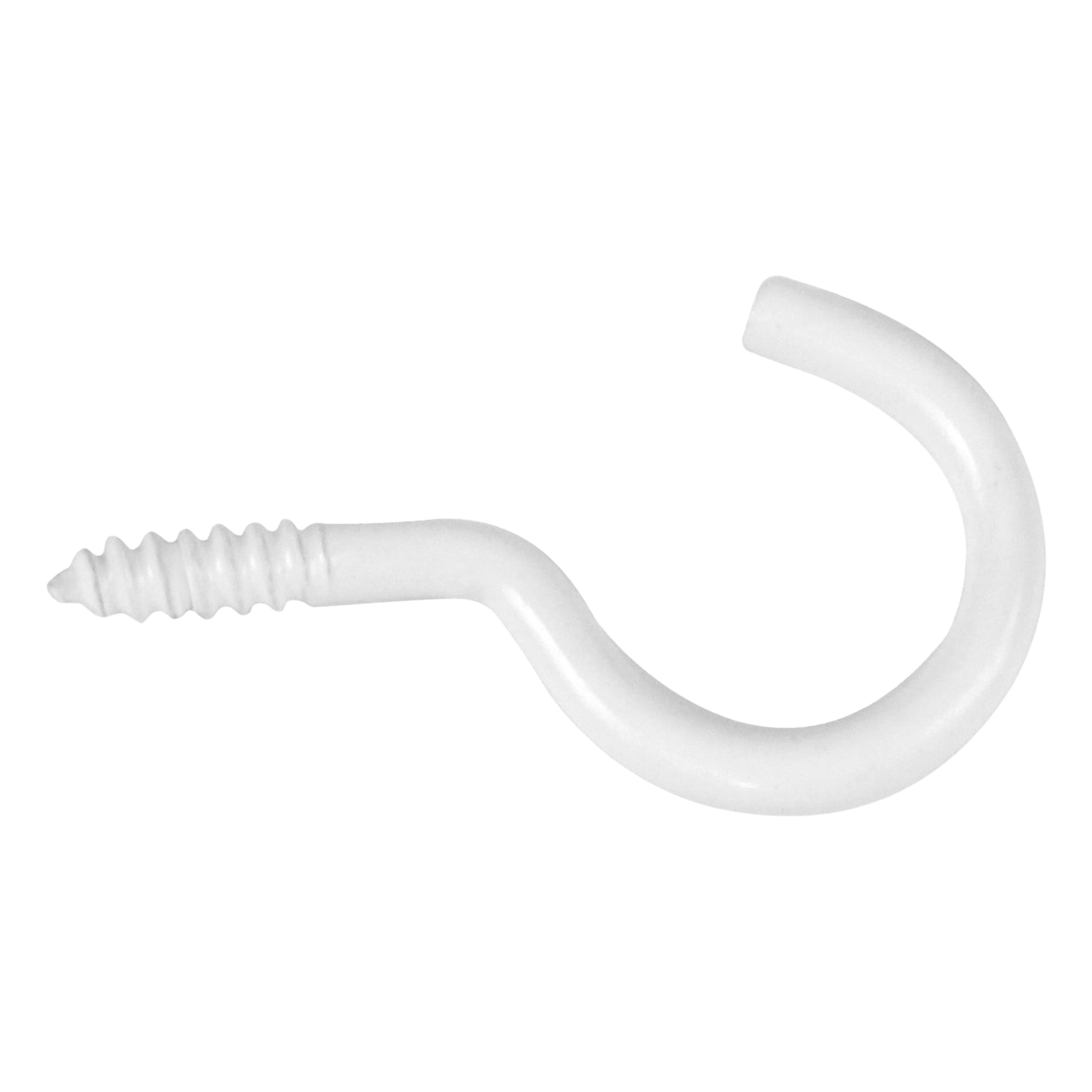 AMIG Schroefhaken - 8x - staal - 39 mm - wit - DHZ ijzerwaren - A merk kwaliteit -
