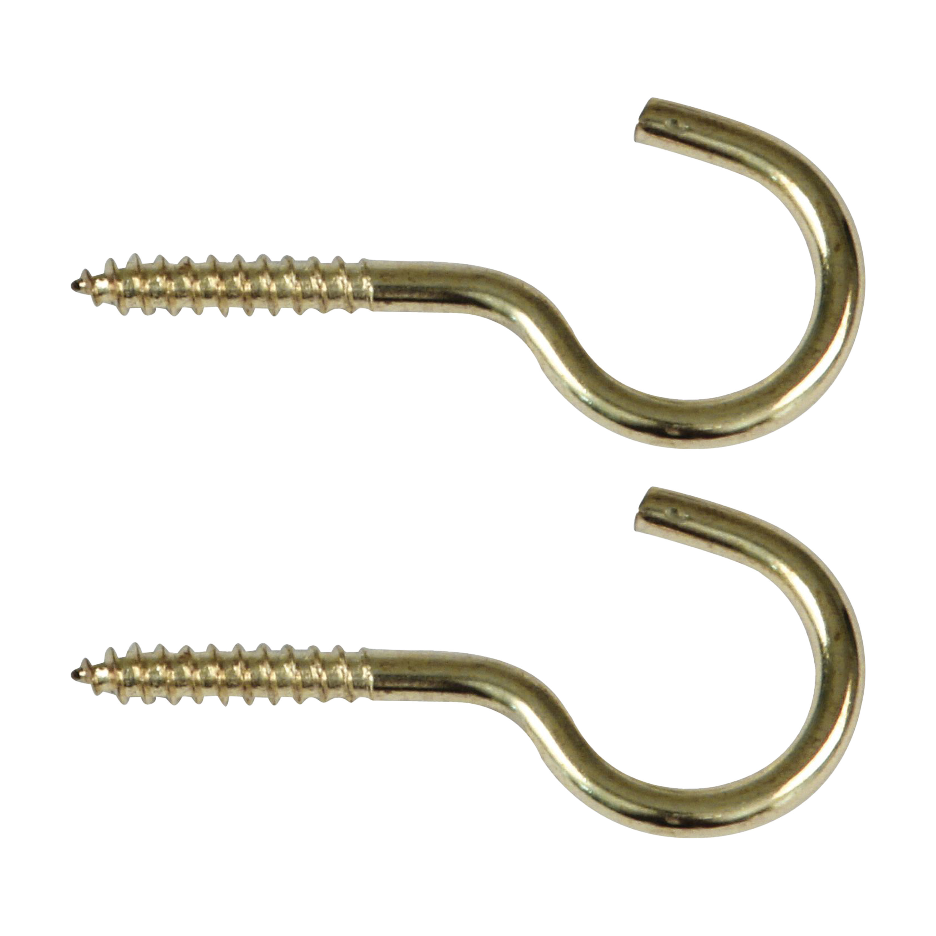 AMIG Schroefhaken - 42x - staal - 23 mm - goud - DHZ ijzerwaren - A merk kwaliteit -