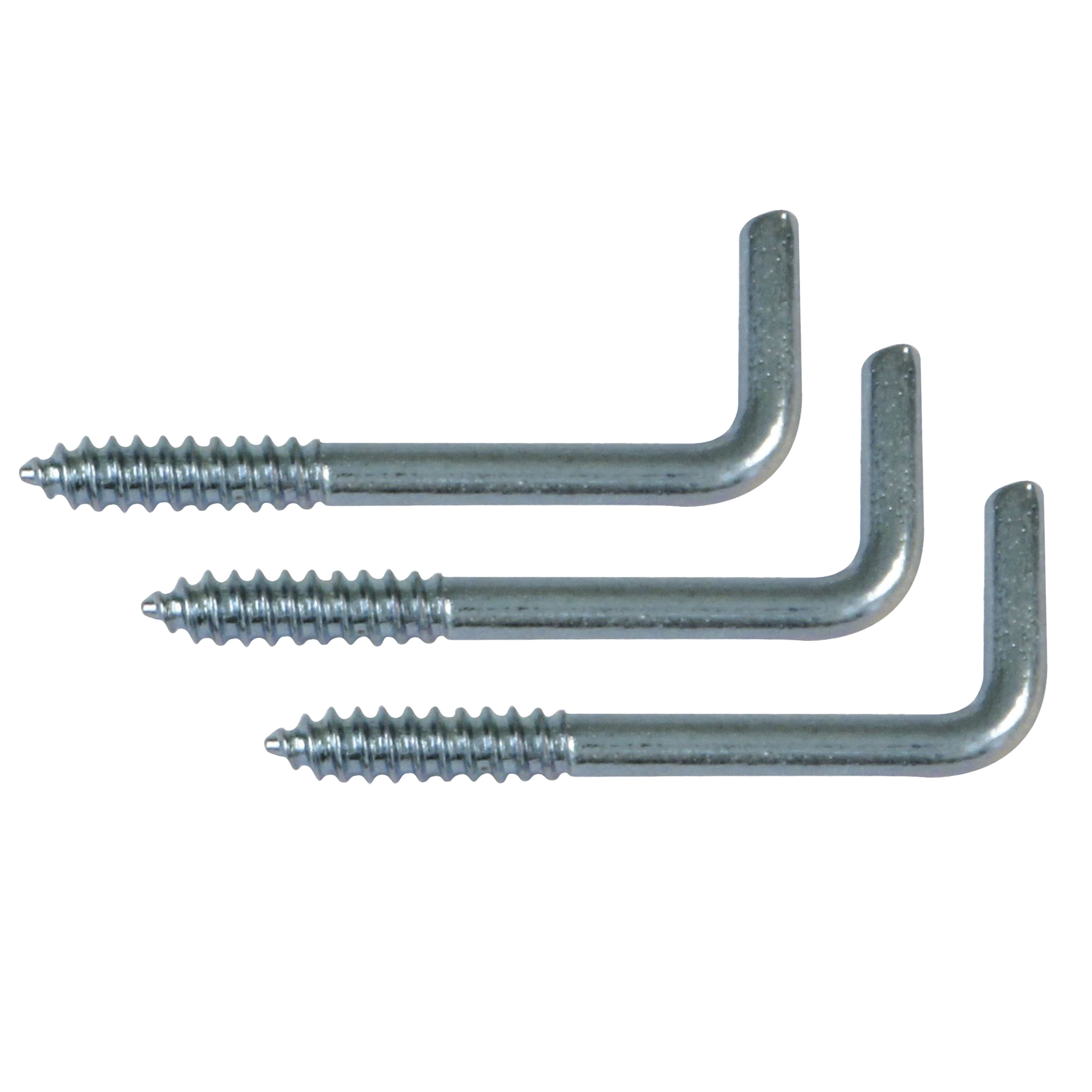 AMIG Schroefhaken - 48x - staal - 50 mm - zilver - DHZ ijzerwaren - A merk kwaliteit -