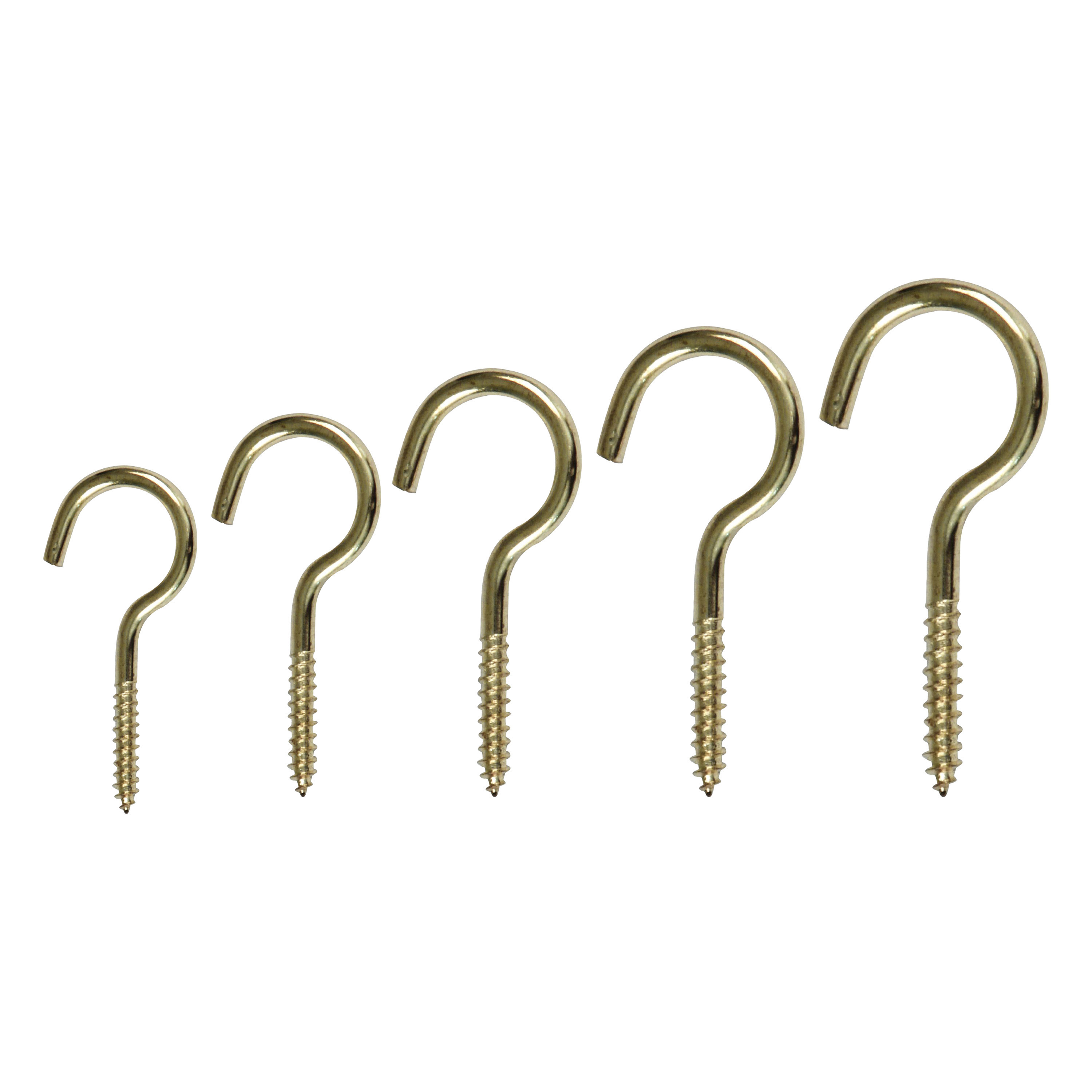 AMIG Schroefhaken Set - 67 delig - staal - goud - messing - DHZ ijzerwaren - A merk kwaliteit -