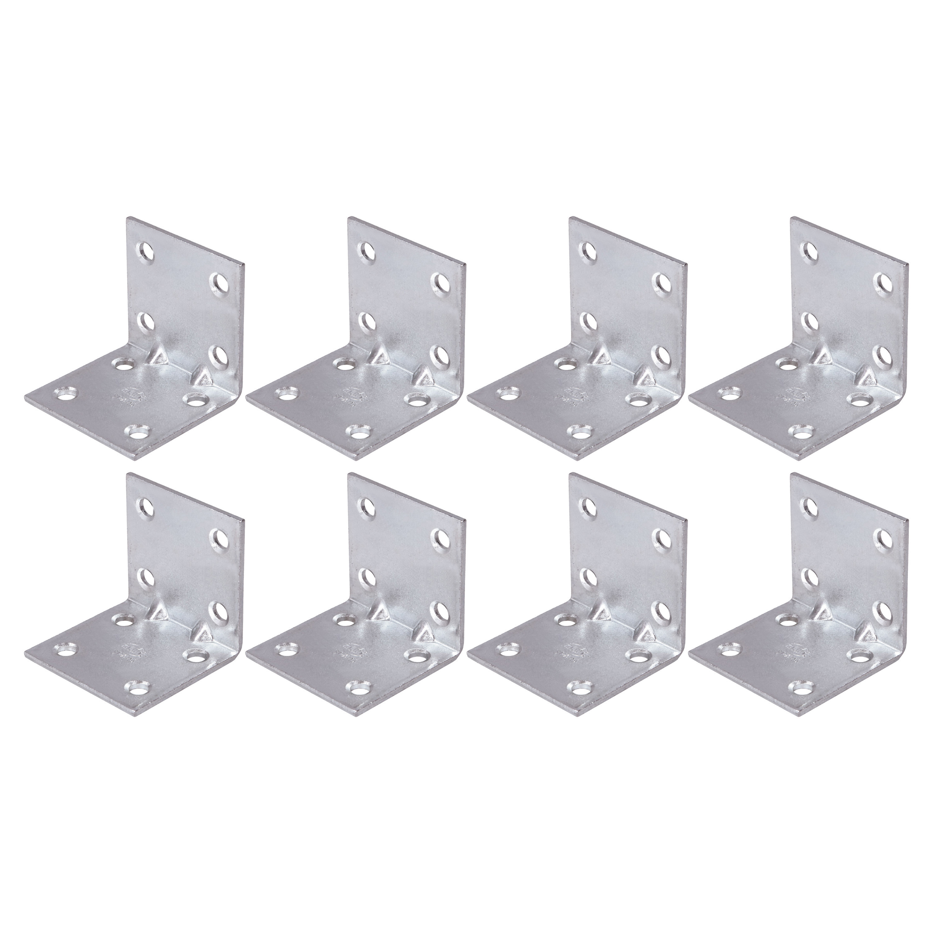 AMIG hoekankers/stoelhoeken - 10x - verzinkt staal - breedte 4cm - lengte 2 x 4cm -