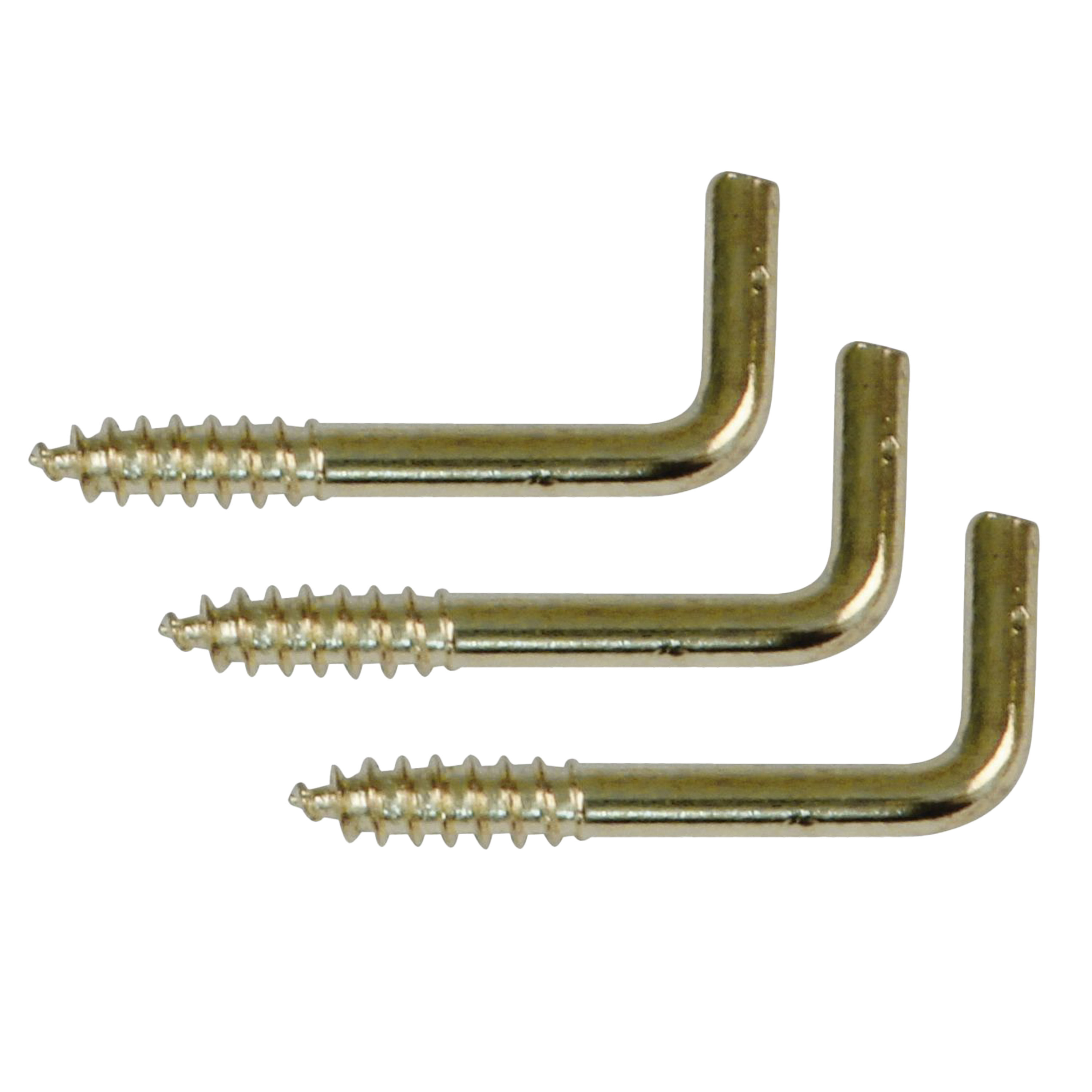 AMIG Schroefhaken - 48x - staal - 40 mm - goud - DHZ ijzerwaren - A merk kwaliteit -
