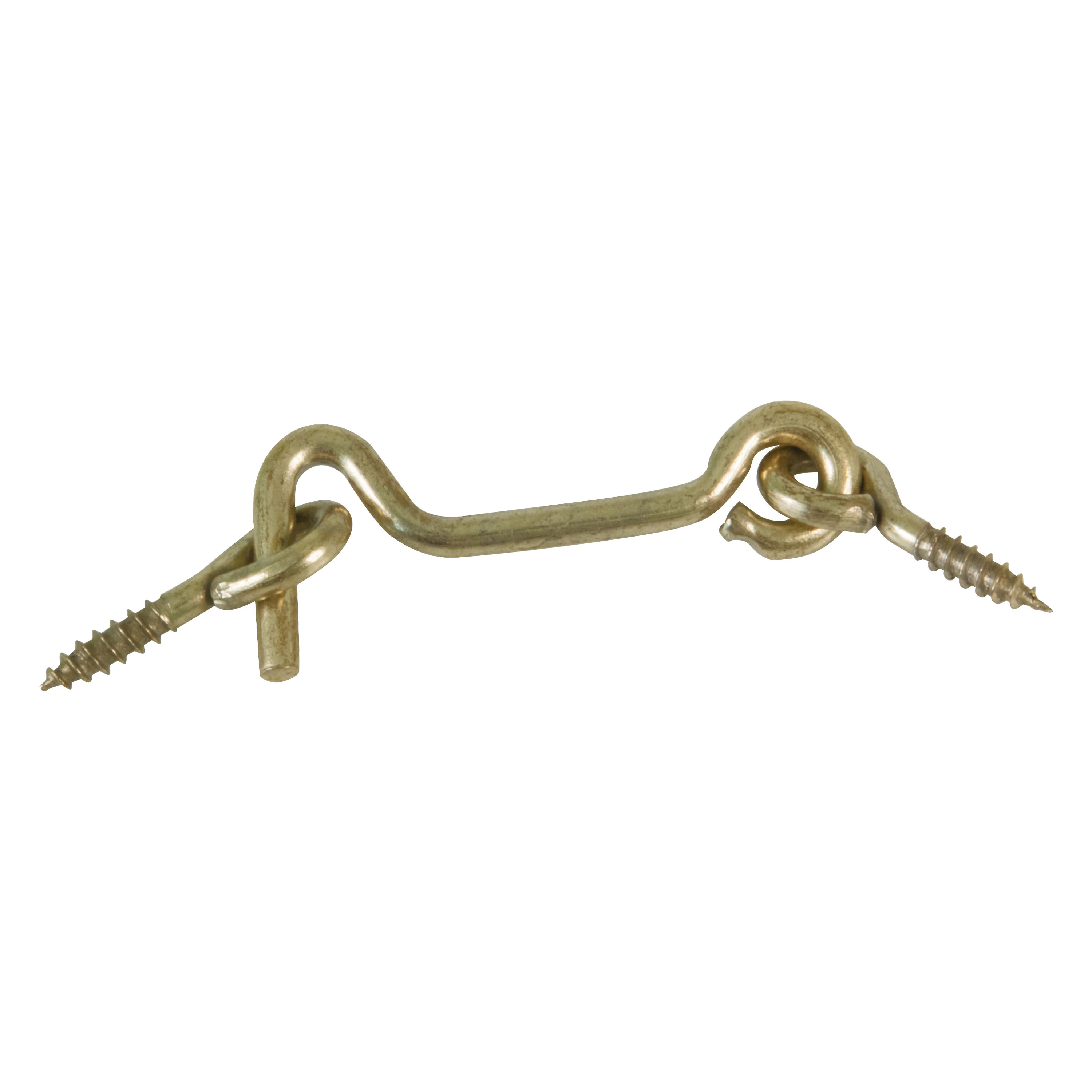 AMIG windhaak / windhaken - staal - goudkleur - L7.5 cm - D4 mm - met schroefoog -