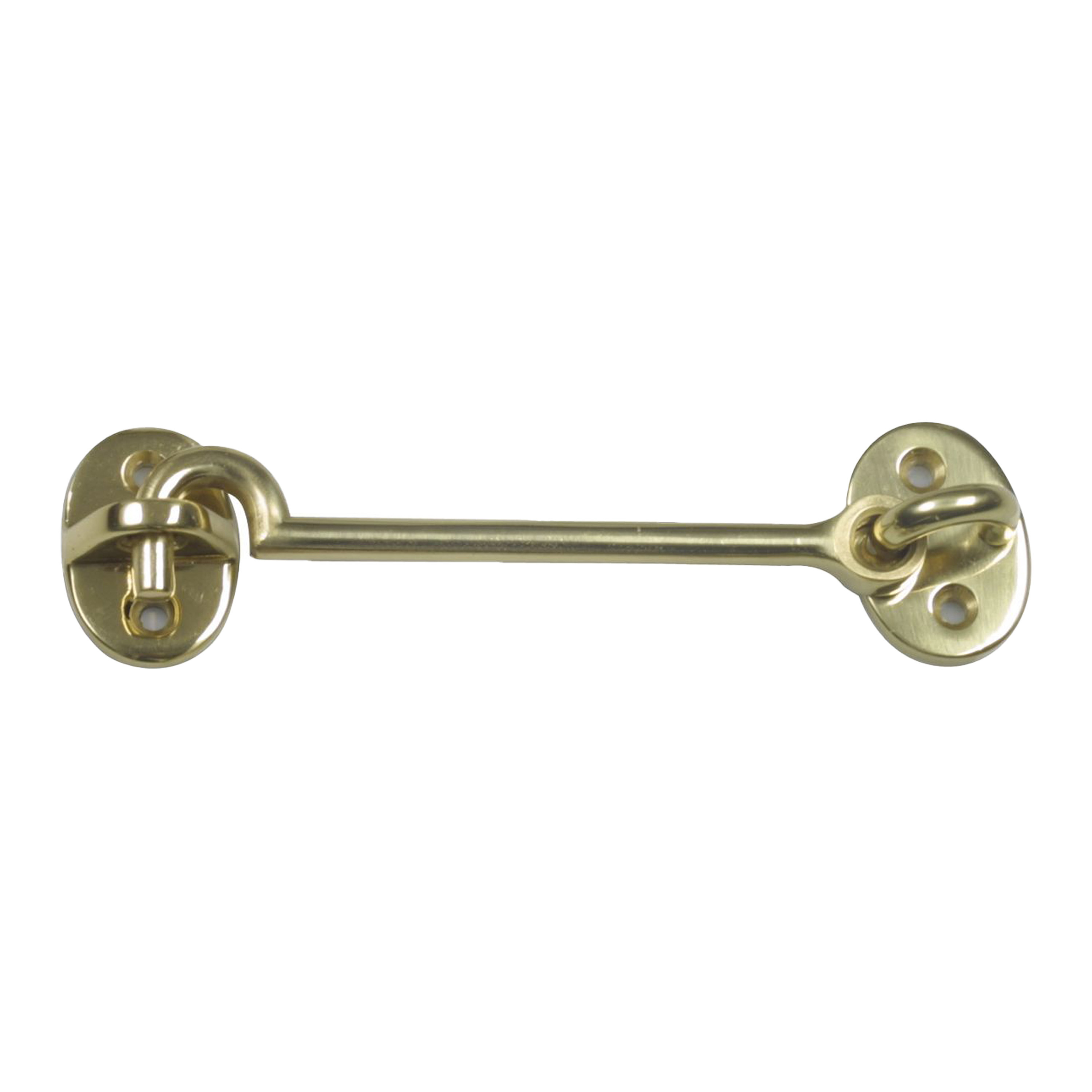 AMIG windhaak / windhaken - messing - goudkleur - L10 cm - D5 mm - met schroefoog -