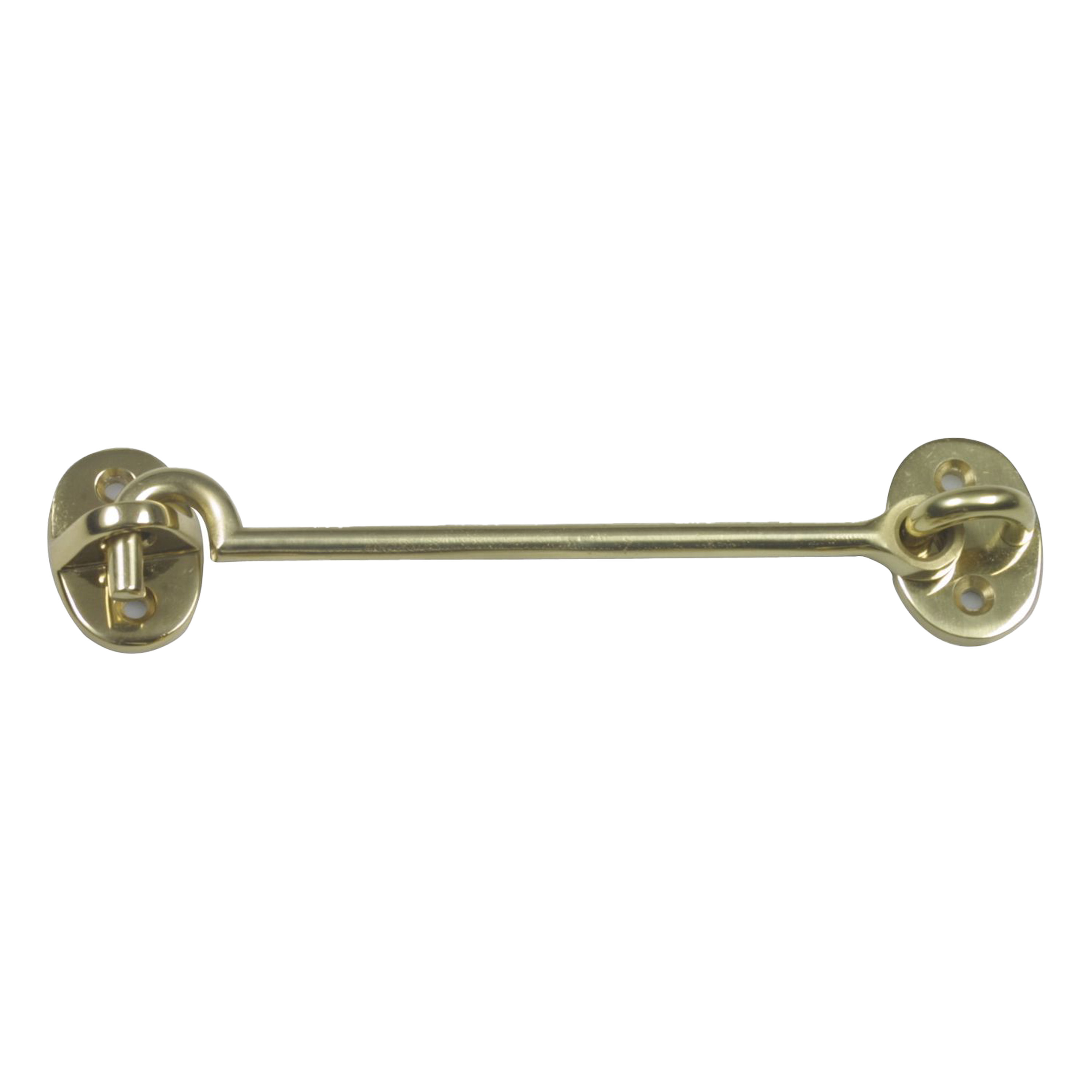 AMIG windhaak / windhaken - messing - goudkleur - L12.5 cm - D5 mm - met schroefoog -
