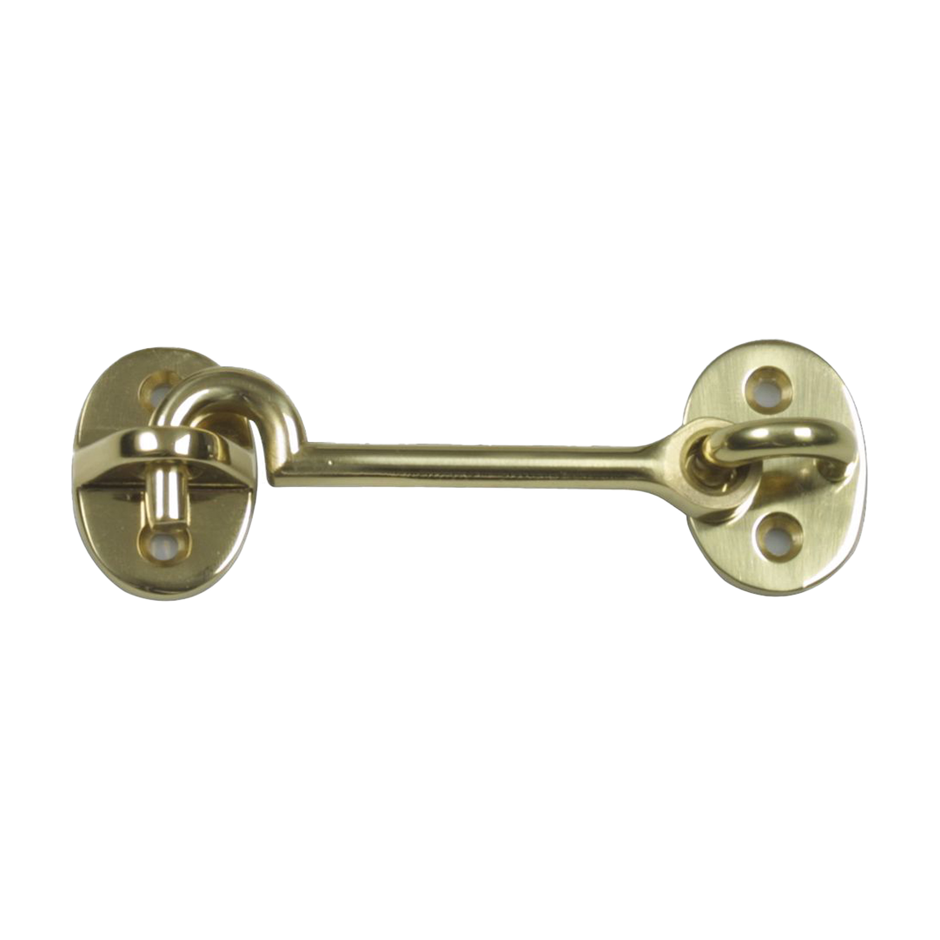 AMIG windhaak / windhaken - messing - goudkleur - L7.5 cm - D5 mm - met schroefoog -