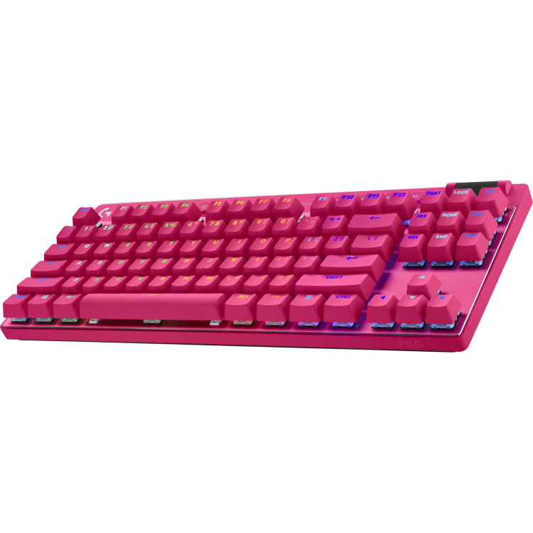 Logitech PRO X TKL gaming toetsenbord 80% (TKL), RGB leds, PBT Doubleshot keycaps, 2,4 GHz / Bluetooth / USB-C