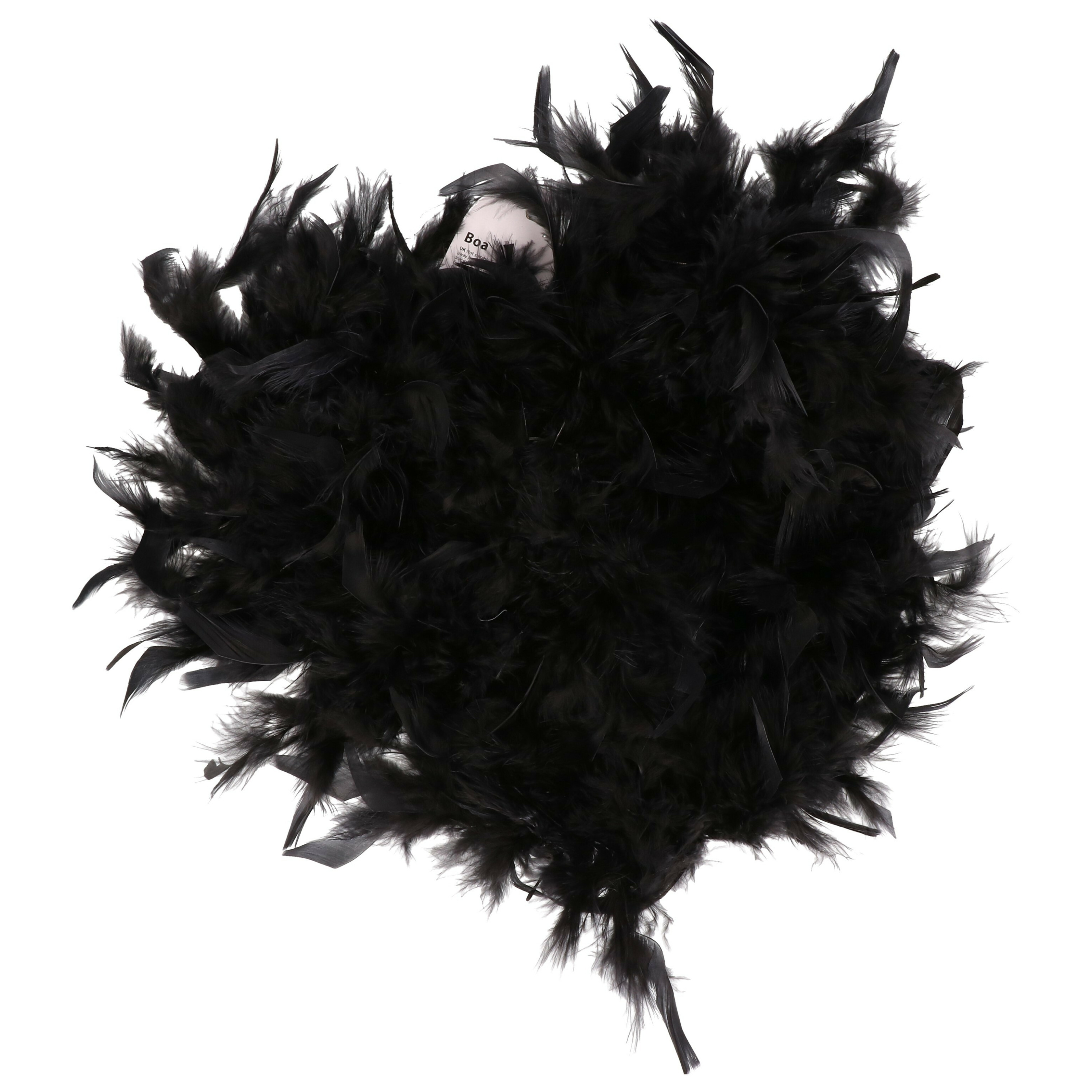 Boa kerstslinger - zwart - 180 cm - kerstboomversiering -