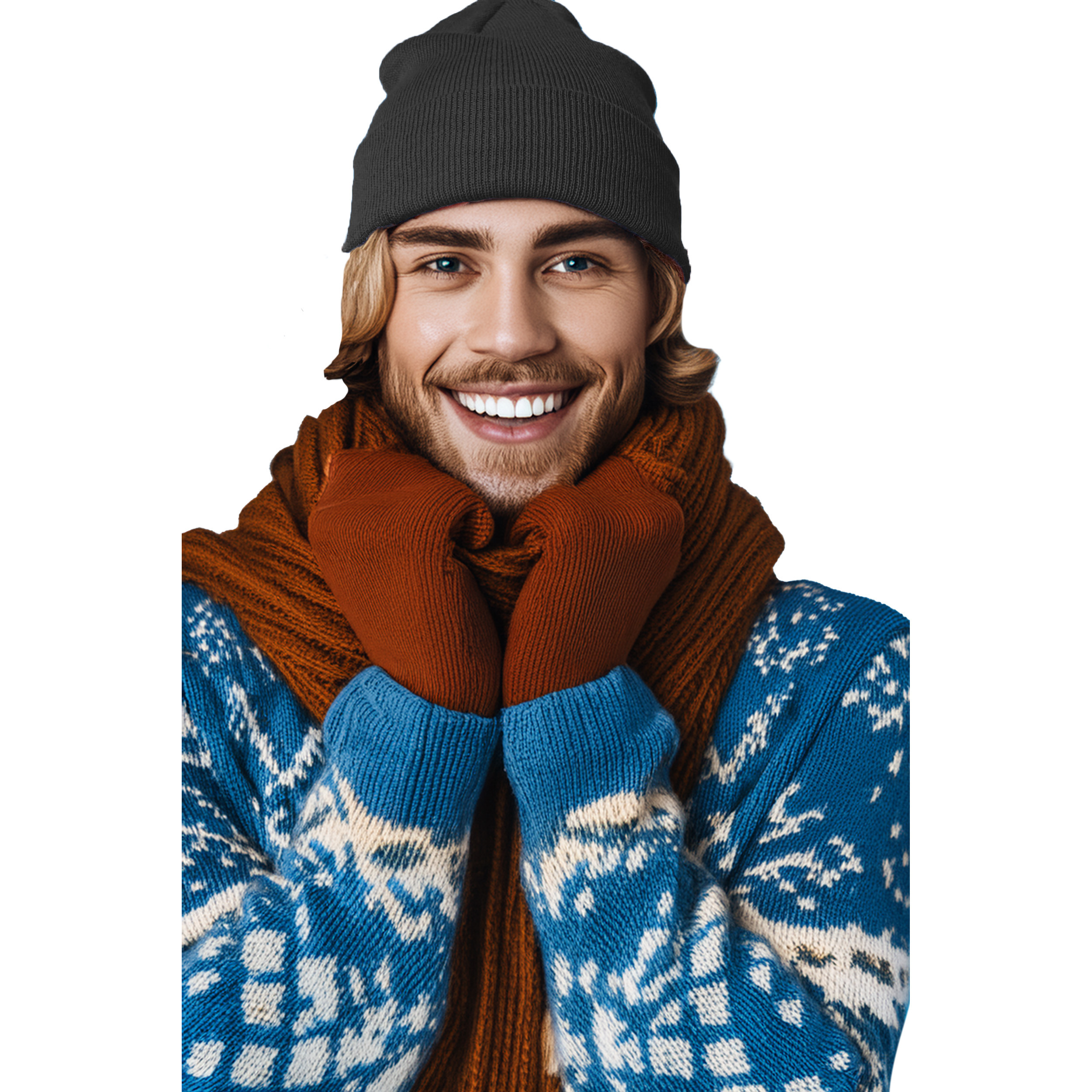 Wintermuts Beanie Yukon - donkergrijs - heren/dames - sterk/zacht/licht gebreid 100% Acryl One size -