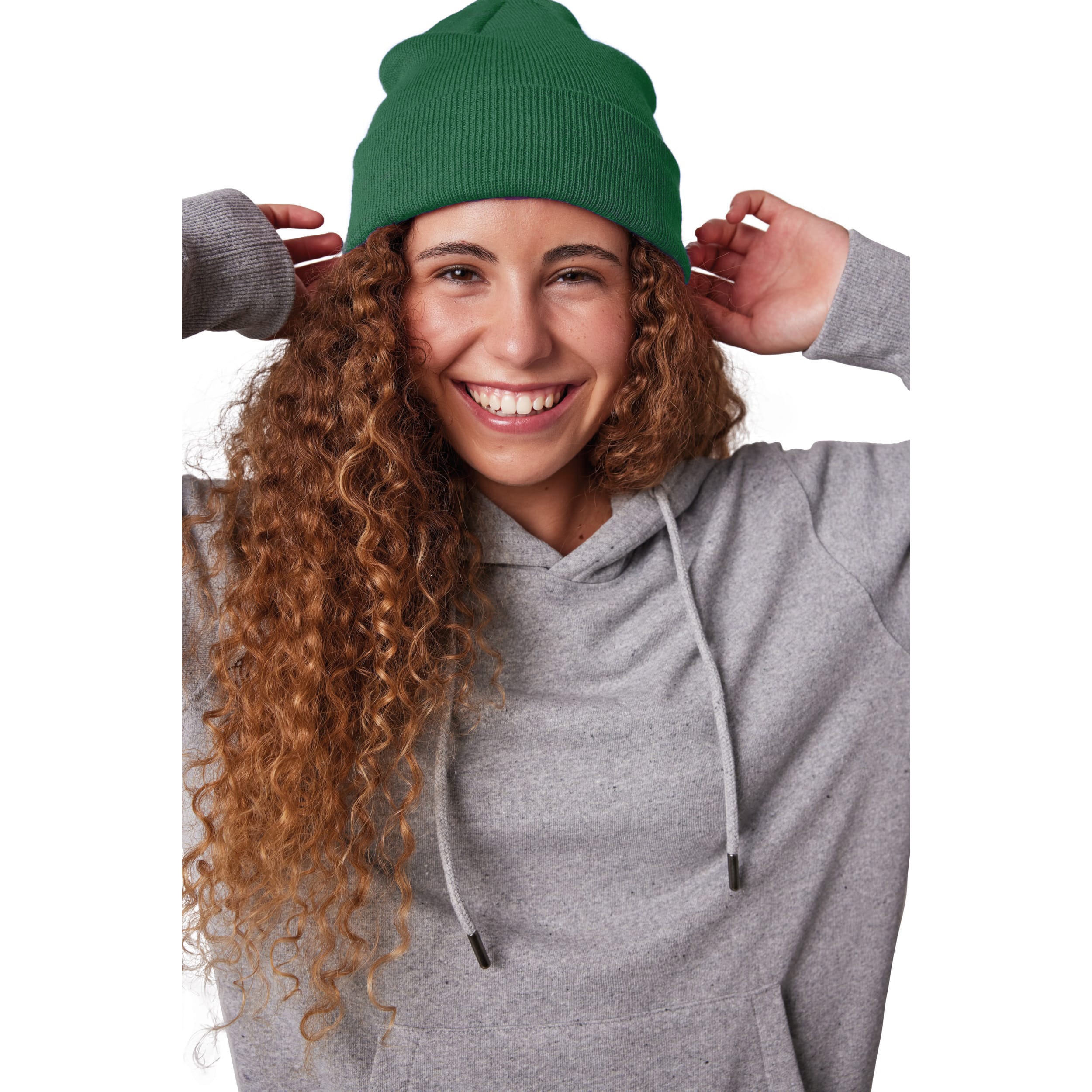 Wintermuts Beanie Yukon - groen - heren/dames - sterk/zacht/licht gebreid 100% Acryl One size -