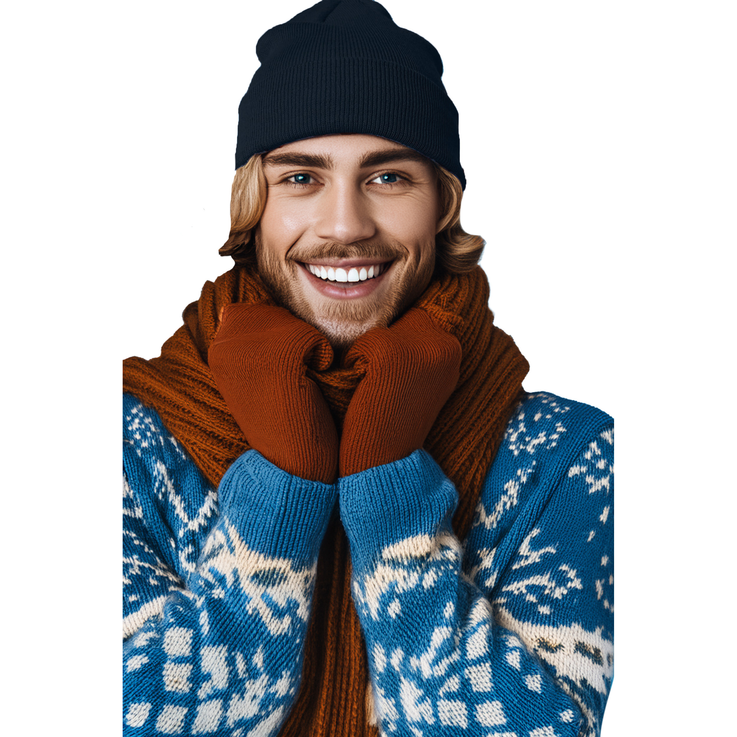 Wintermuts Beanie Yukon - donkerblauw - heren/dames - sterk/zacht/licht gebreid 100% Acryl One size -