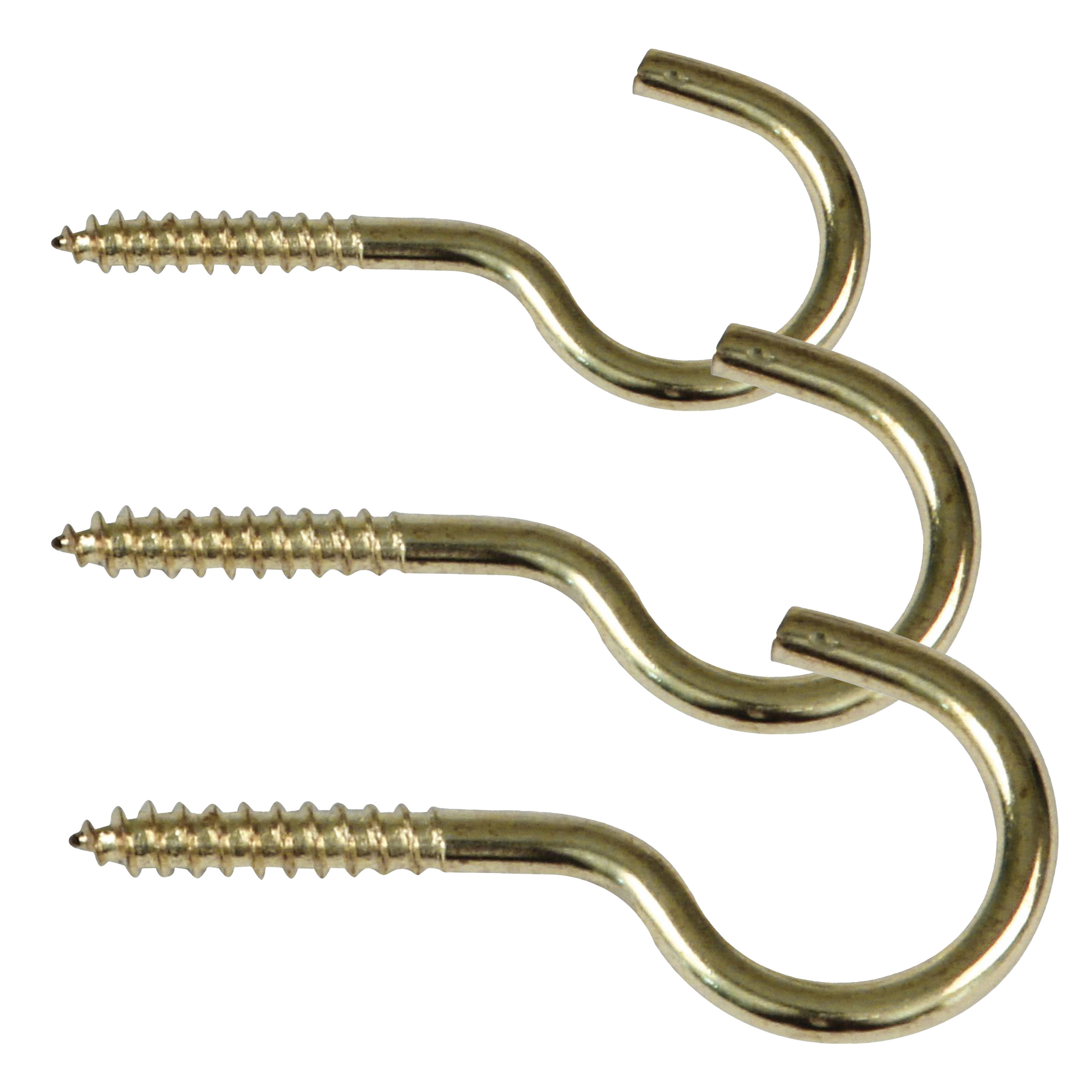 AMIG Schroefhaken Set - 25 delig - staal - goud - messing - DHZ ijzerwaren - A merk kwaliteit -