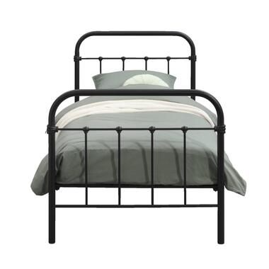Bed Anne - mat antraciet - 90x200 cm - Leen Bakker